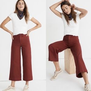 Madewell Emerson Cropped Wide Leg Pant